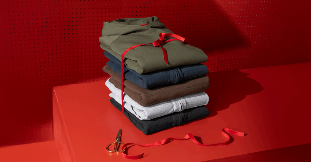 Pre-packed employee uniform kits ready for employee direct distribution