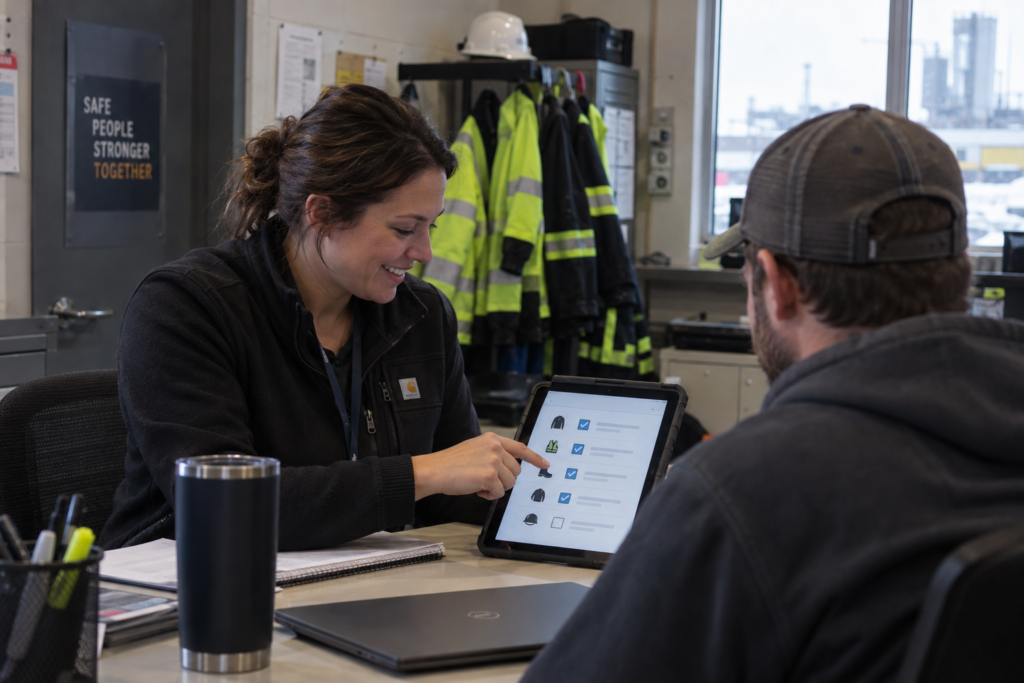 New hire placing a role based uniform order online on their first day